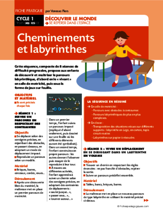 Cheminements et labyrinthes