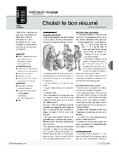 Choisir le bon résumé