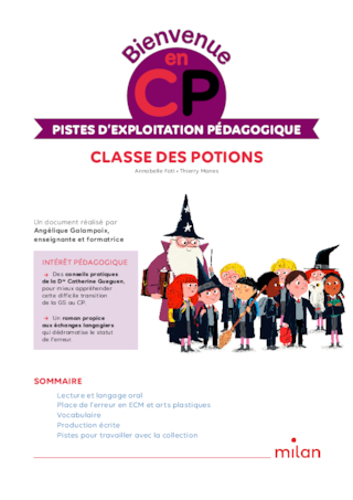 « Classe des potions » - Boîte à outils pour les enseignants de CP