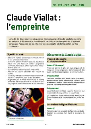 Claude Viallat : l'empreinte