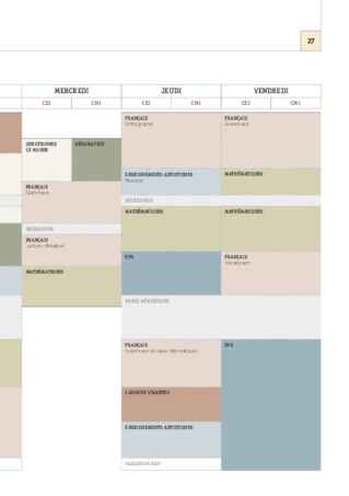 CM1 - 6 Emplois du temps - 2017