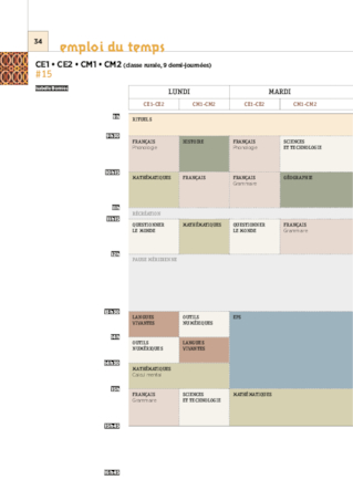 CM2 - 4 Emplois du temps - 2017