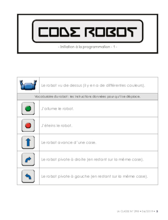 Code Robot - Initiation à la programmation Niveau 1