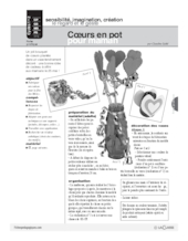 Coeurs en pot pour maman