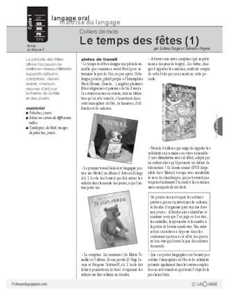 Colliers de mots (3) / Le temps des fêtes (1)