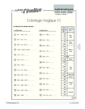 Coloriage magique (1)