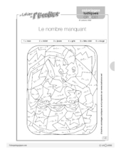 Coloriages ludiques / Le nombre manquant