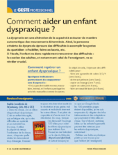 Comment aider un enfant dyspraxique ?