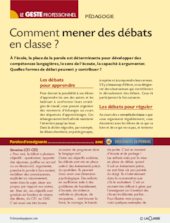 Comment mener des débats en classe ?