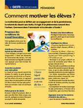 Comment motiver les élèves en Maternelle ?