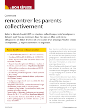 Comment rencontrer les parents collectivement ?