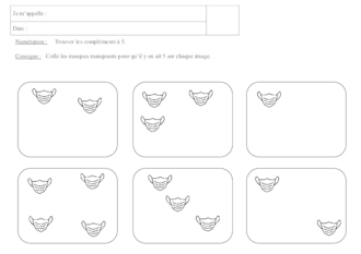 Compléments à 5 - les masques