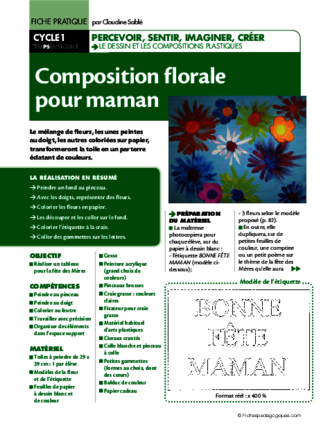 Composition florale pour maman