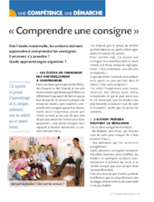 Comprendre une consigne