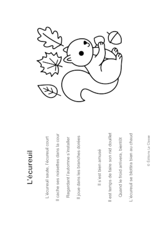 Comptine d'automne - L'écureuil