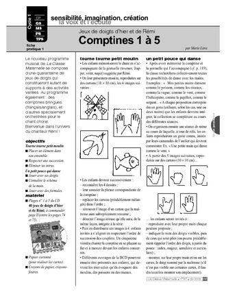 Comptines 1 à 5