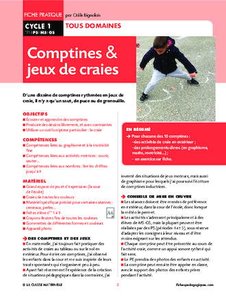 Comptines et jeux de craie