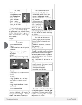 Comptines et psychomotricité (5) / Comptines et notions spatiales