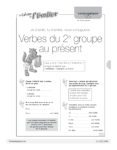 Conjugaison CE2 (3) / Verbes du 2e groupe au présent