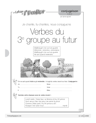 Conjugaison CE2 (5) / Verbes du 2e et 3e groupes au futur