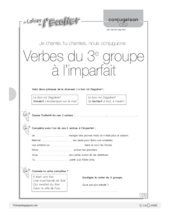 Conjugaison CE2 (8) / Verbes du 2e groupe à l'imparfait