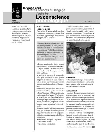 Conscience phonologique