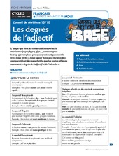 Conseil de révisions (10) Les degrès de l'adjectif