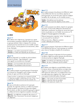 Conseil de révisions (9) Types et formes de phrases
