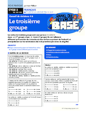 Conseils de révisons (6). Le troisième groupe