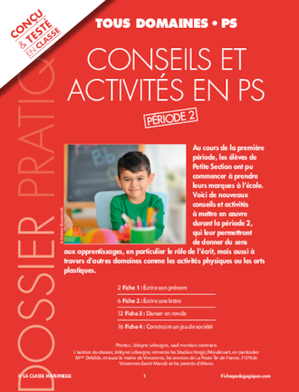 Conseils et activités en PS - Période 2