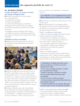 Conseils et activités en PS - Période 3