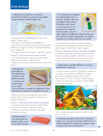 Conseils et activités en PS - Période 3