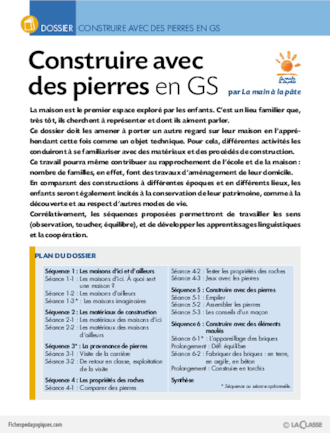 Construire avec des pierres en GS (dossier)