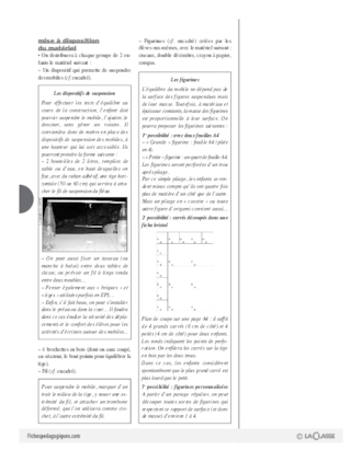 Construire et équilibrer un mobile (2)