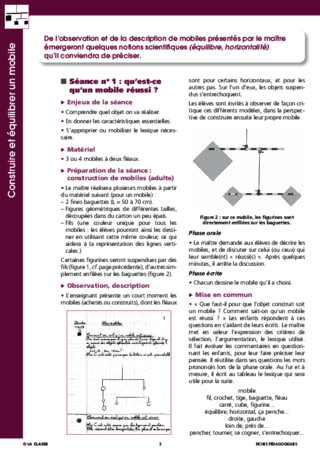 Construire et équilibrer un mobile