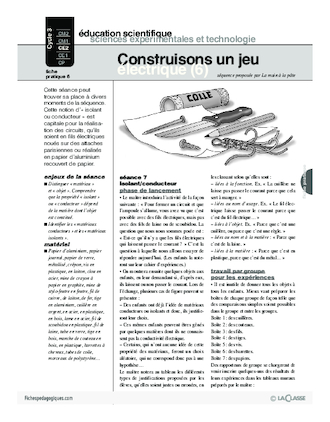 Construisons un jeu électrique (6)