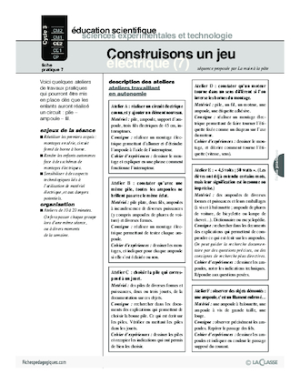 Construisons un jeu électrique (7)