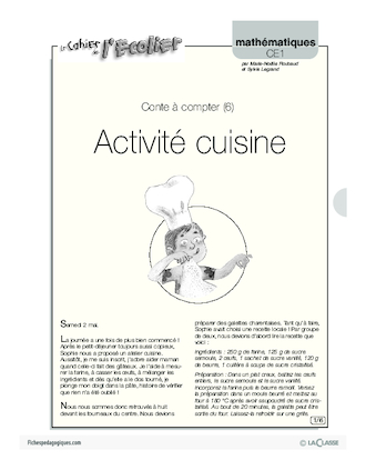Contes à compter (6) / Activité cuisine