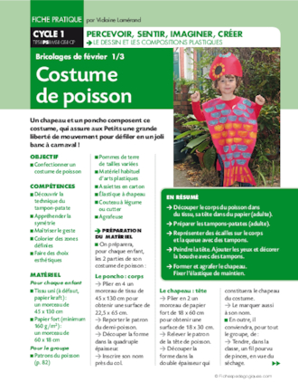 Costume de poisson