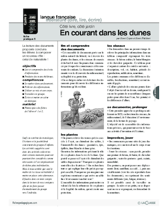 Côté livre, côté jardin (4) /En courant dans les dunes