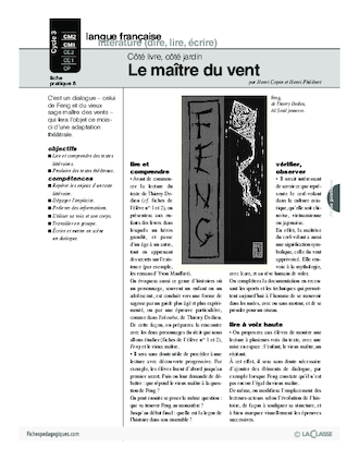 Côté livre, côté jardin (7) / Le maître du vent