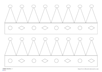Couronne des rois à imprimer et à décorer avec des gommettes