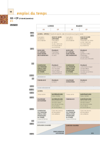 CP - 5 Emplois du temps - 2017