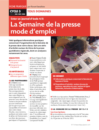 Créer un journal d'école 4/5