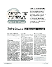 Créer un journal pour l'école