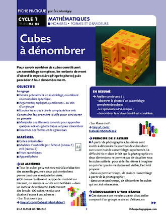 Cubes à dénombrer