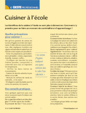 Cuisiner à l'école