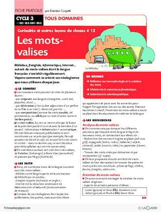 Curiosités et leçons de choses (12) / Les mots-valises