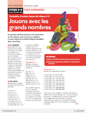 Curiosités et leçons de choses (4) / Jouons avec les grands nombres