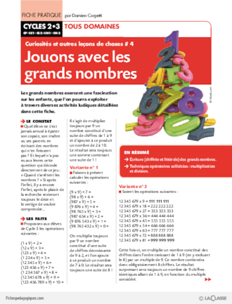 Curiosités et leçons de choses (4) / Jouons avec les grands nombres